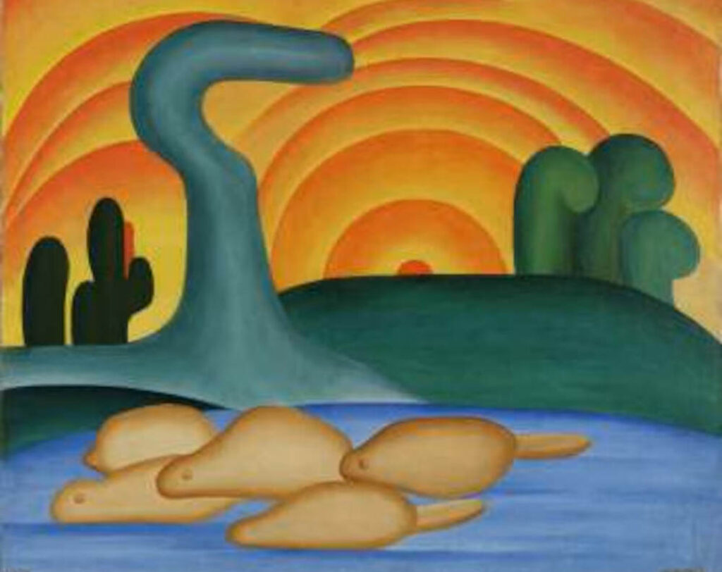 Tarsila do Amaral: "Sol poniente" (1929).