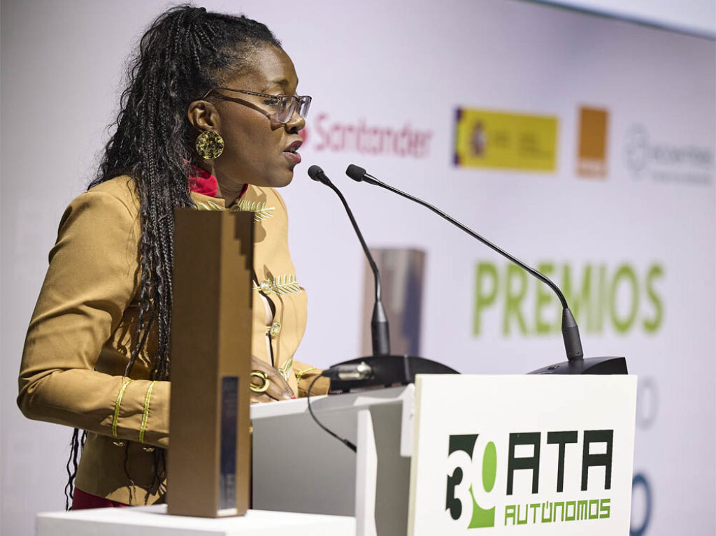 Yohania de Armas en la entrega de los Premios ATA.