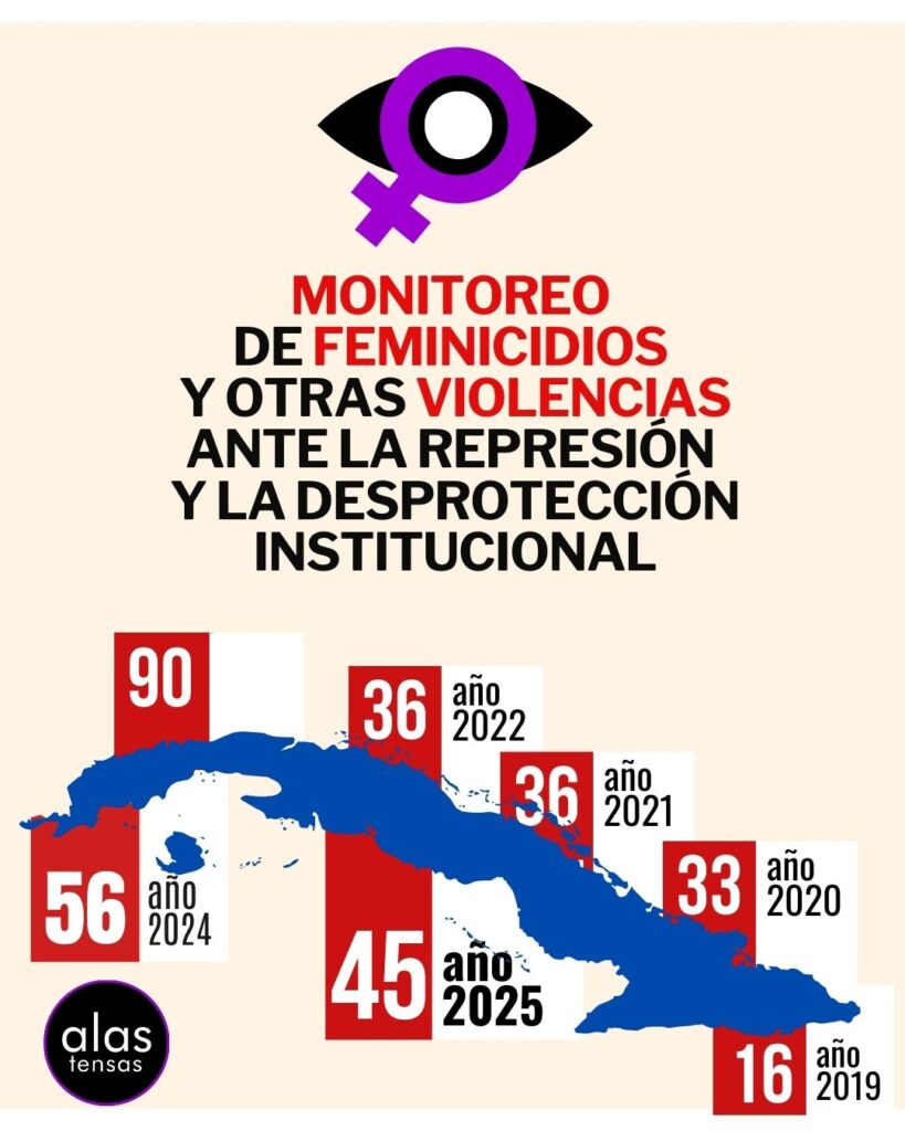 ilustración con datos de feminicidios por años