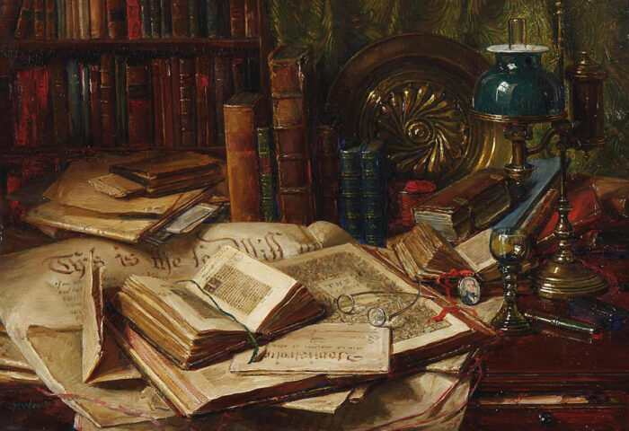 Catherine M. Wood; "Libros viejos" (sin fecha).