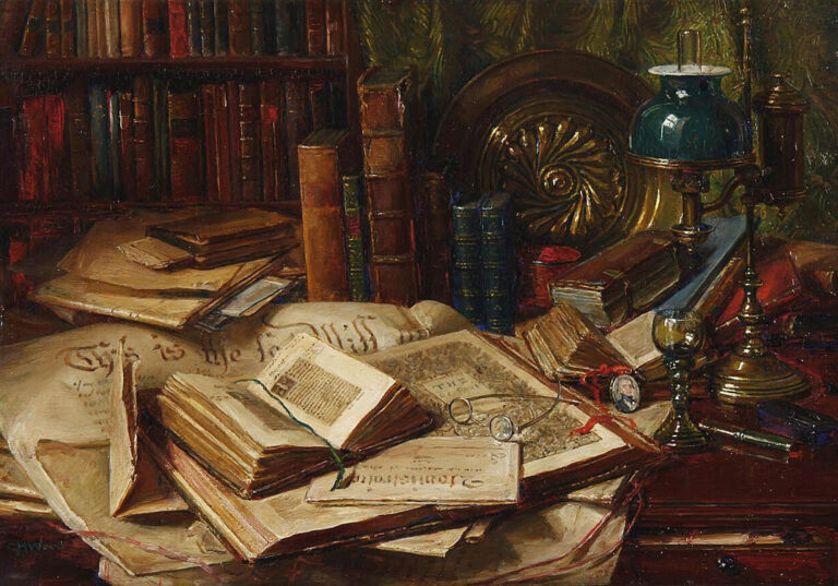 Catherine M. Wood; "Libros viejos" (sin fecha).