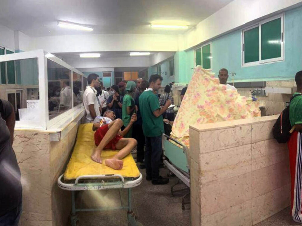 Colapso de las instituciones de salud en Cuba.