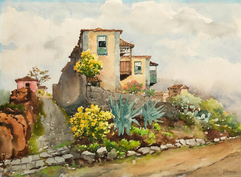 Francisco Bonnin Guerin: "Casas en el camino" (sin fecha).