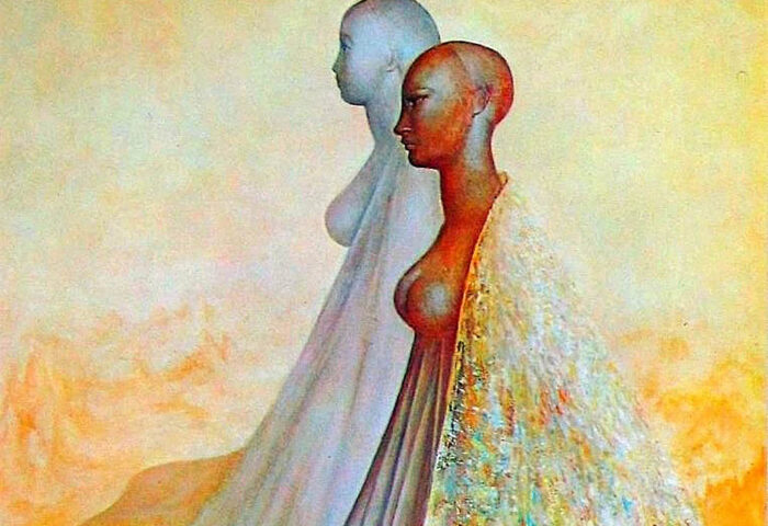 Leonor Fini: "La doble" (1942), detalle.