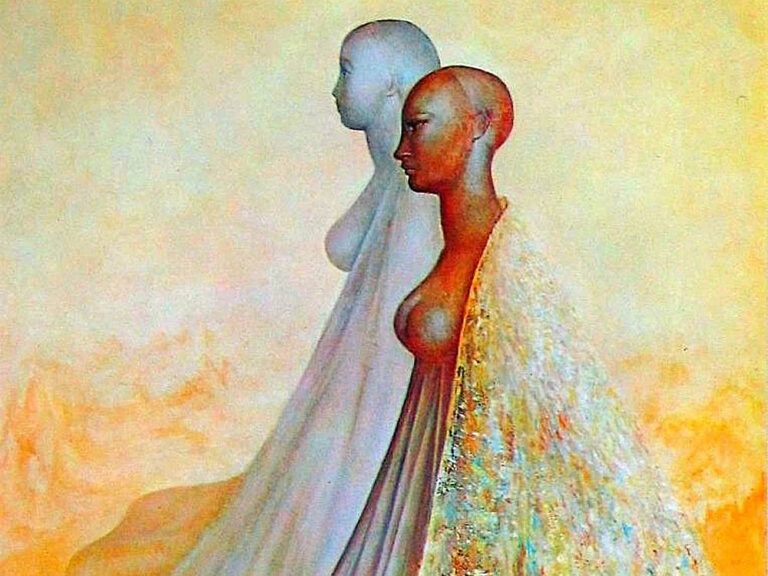 Leonor Fini: "La doble" (1942), detalle.