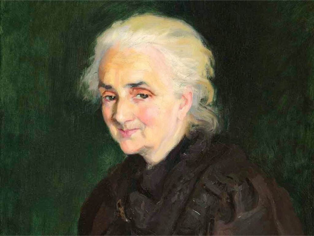 Lluïsa Vidal: "Retrato de la abuela" (1900), detalle.