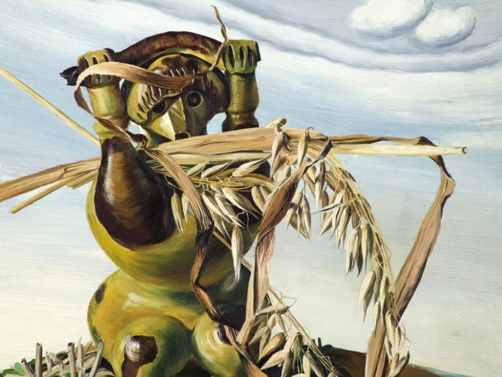 Marion Adnams: "La cosecha del mono" (1945), detalle.