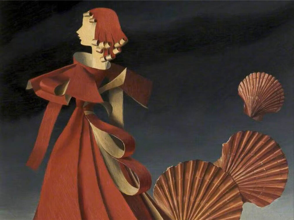 Marion Adnams: "Variación en rojo" (1949), detalle.