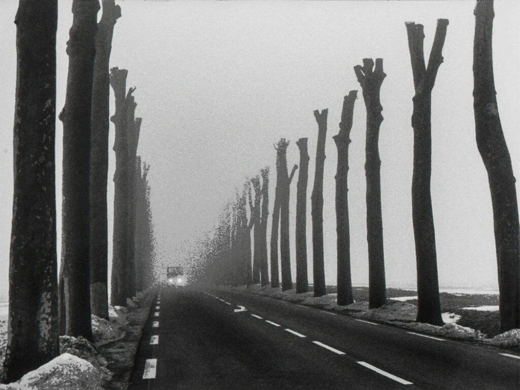 Martine Franck: "Invierno cerca de París" (1978).