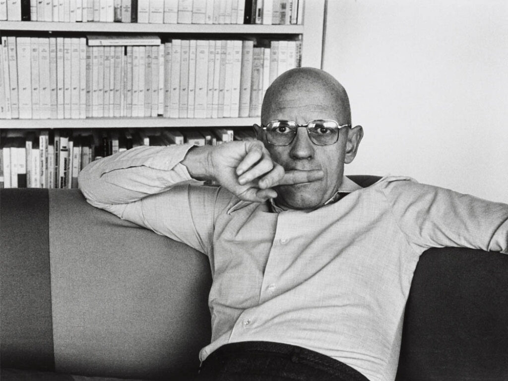 Martine Franck: "Michel Foucault" (1978).