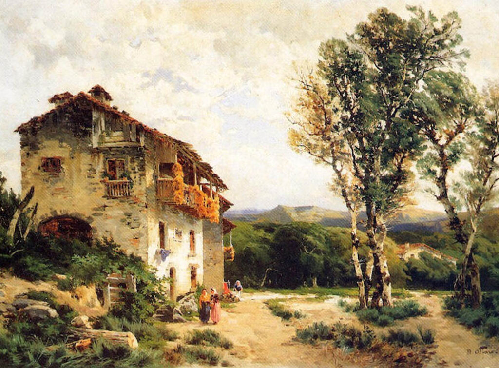 Nicolás Alfaro y Brieva: "Caserío de San Juan de las Presas" (sin fecha).