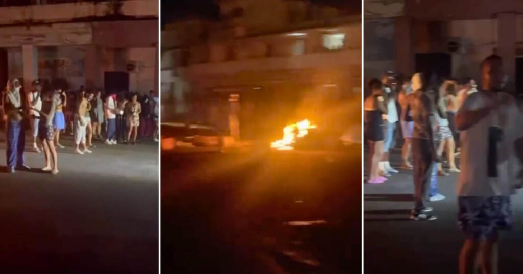 Vecinos del municipio habanero de Marianao protestan en medio de los apagones.