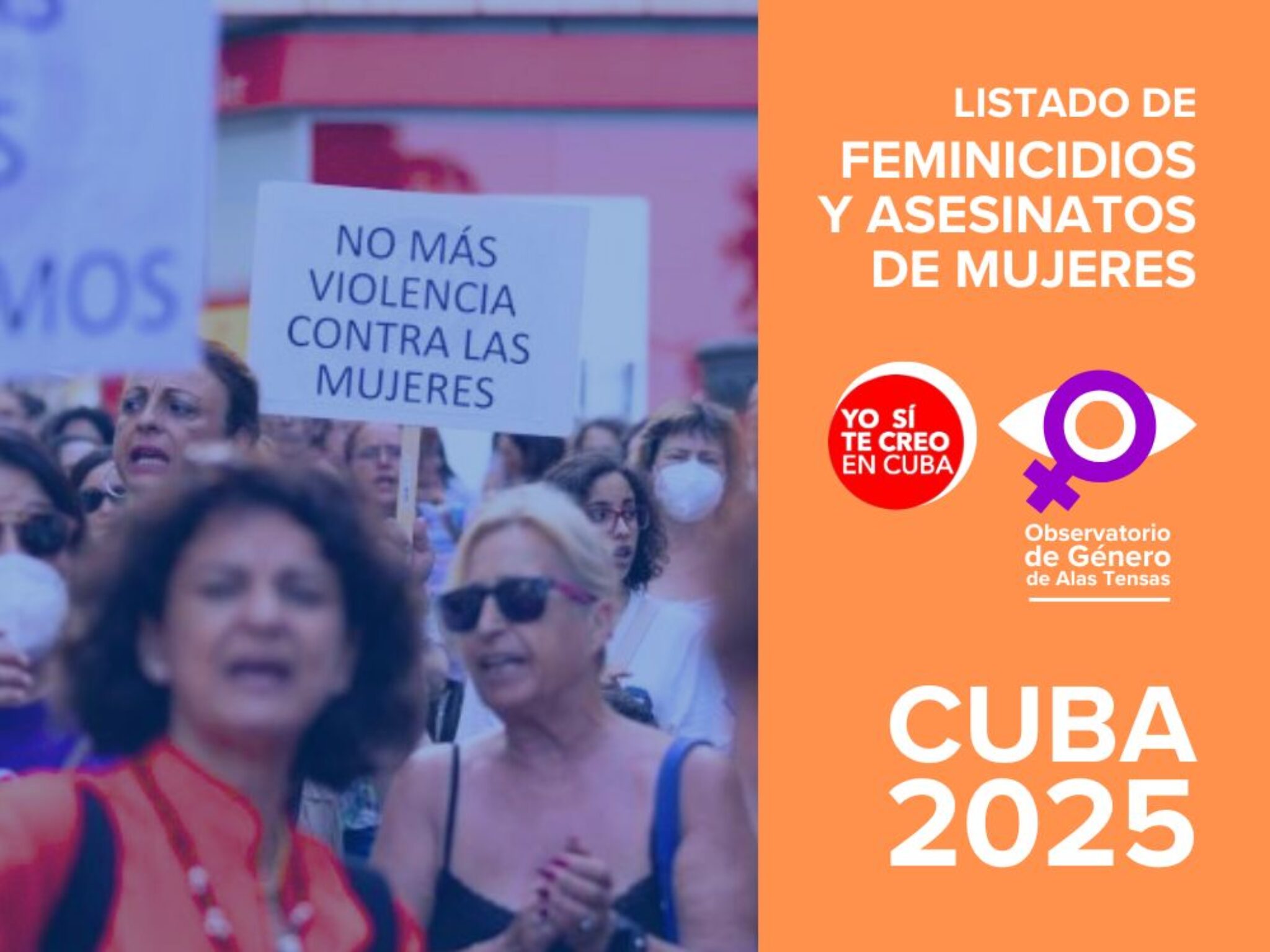 Listado de feminicidios de mujeres en Cuba en el año 2025