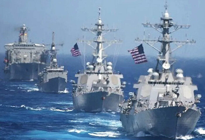 Flota de guerra estadounidense.