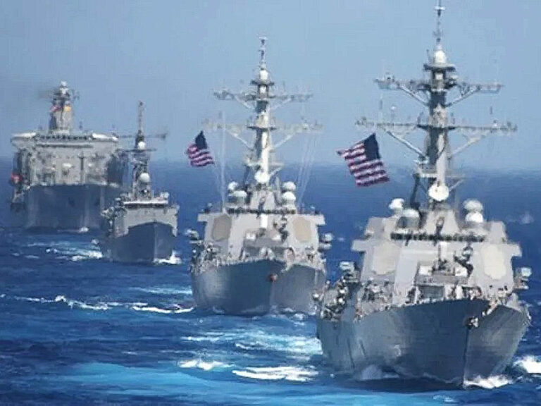 Flota de guerra estadounidense.