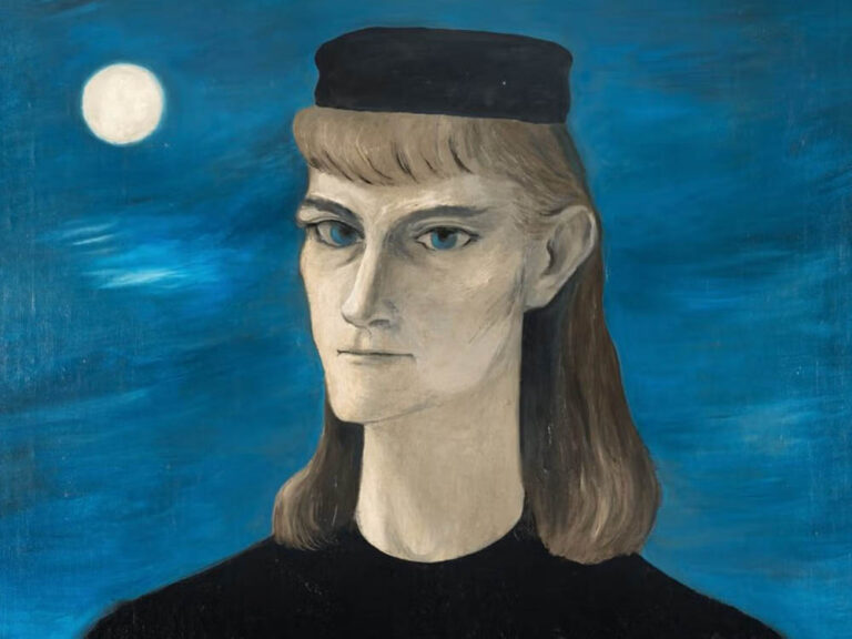 Gertrude Abercrombie: "Autorretrato con gato" (1953), detalle.