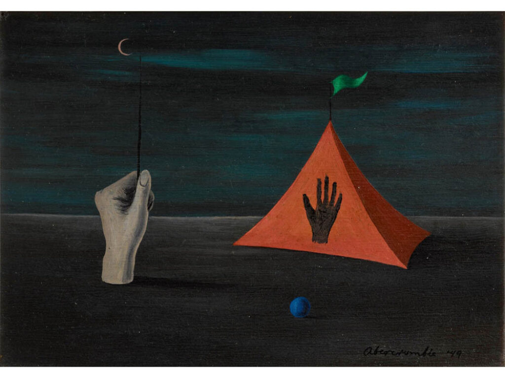 Gertrude Abercrombie: "Mano y tienda" (1949).