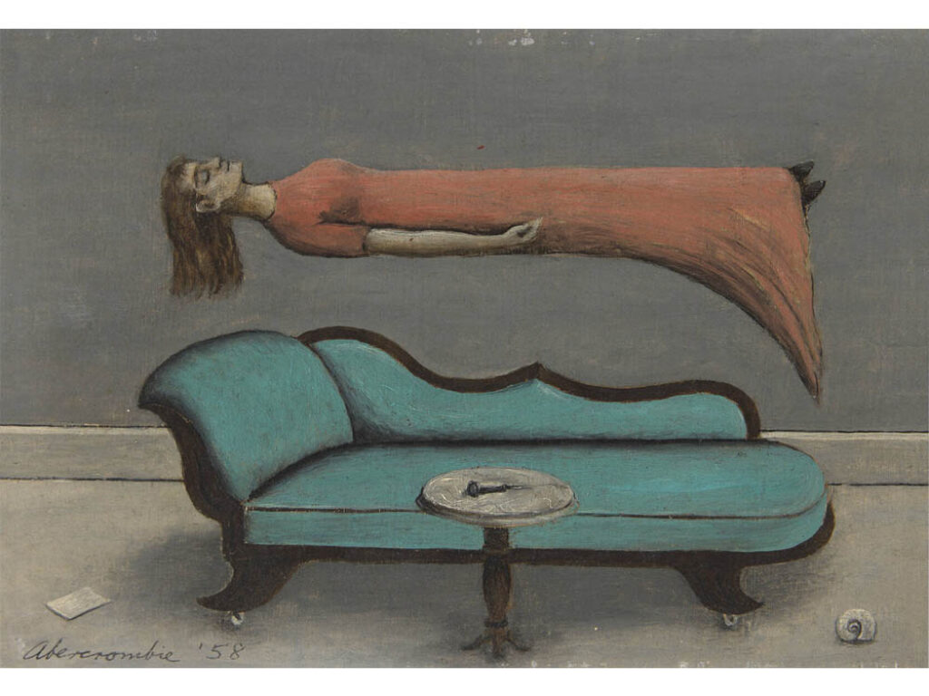 Gertrude Abercrombie: "Mujer flotando" (1958).