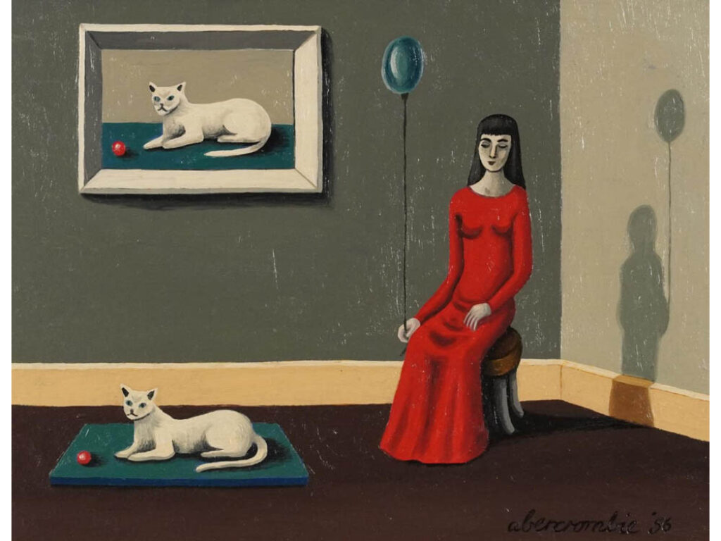 Gertrude Abercrombie: "Mujer sentada con un globo" (1956).