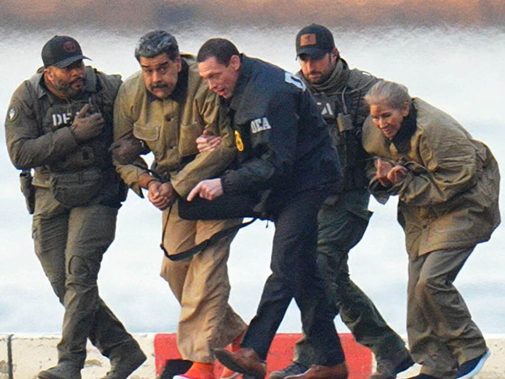 Nicolás Maduro y Cilia Flores conducidos a la primera audiencia de su juicio en Nueva York.