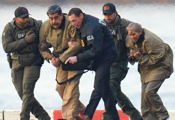 Nicolás Maduro y Cilia Flores conducidos a la primera audiencia de su juicio en Nueva York.