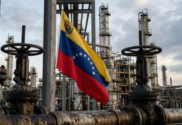 Refinería de petróleo venezolana.