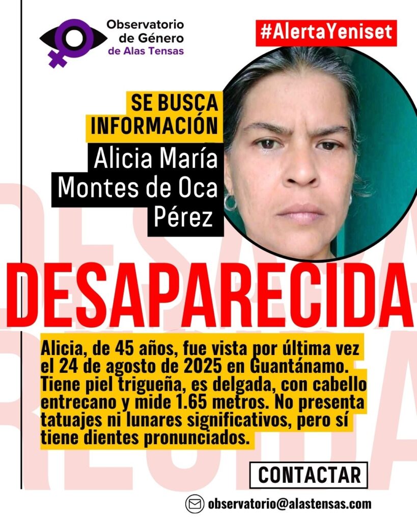 Alicia, desaparecida en Cuba