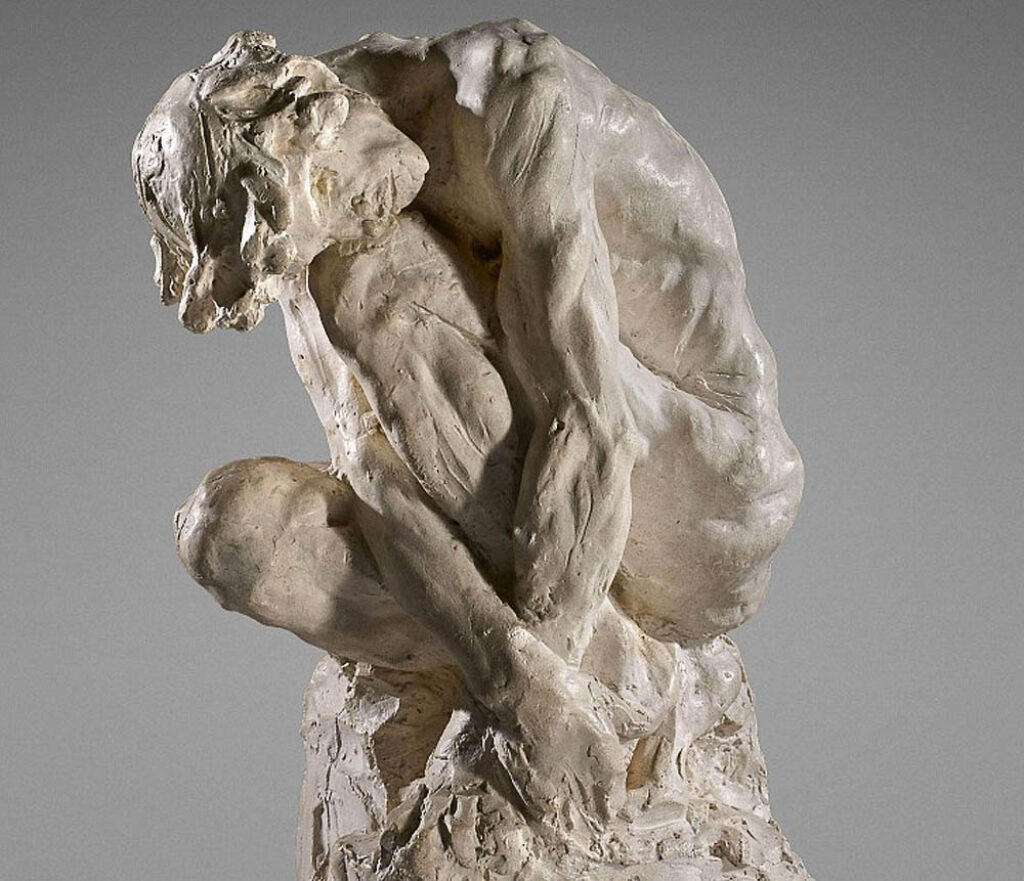 Camille Claudel: "Hombre inclinado" (1886).