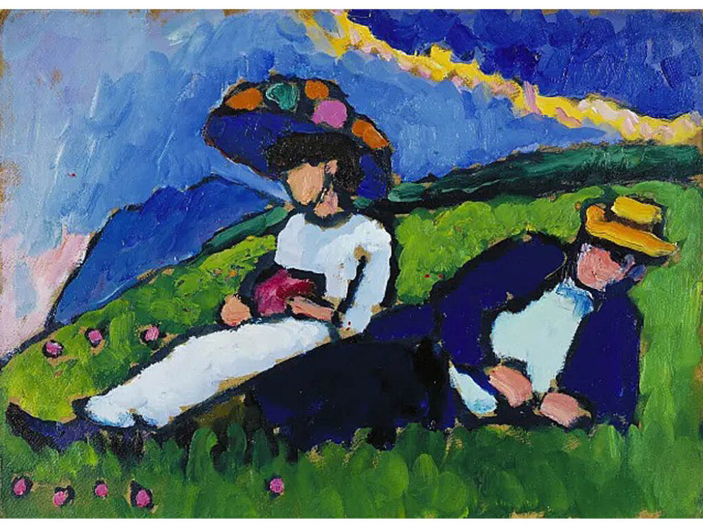 Gabriele Münter: "Jawlensky y Werefkin" (1909).