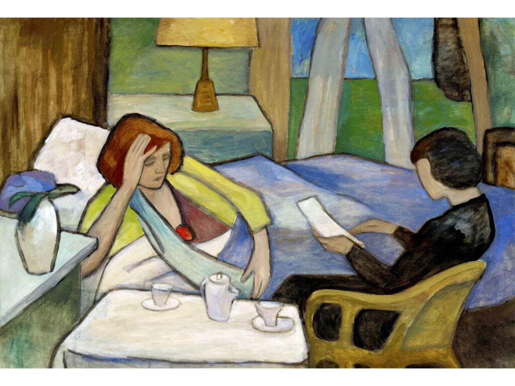 Gabriele Münter: "La carta" (1917).