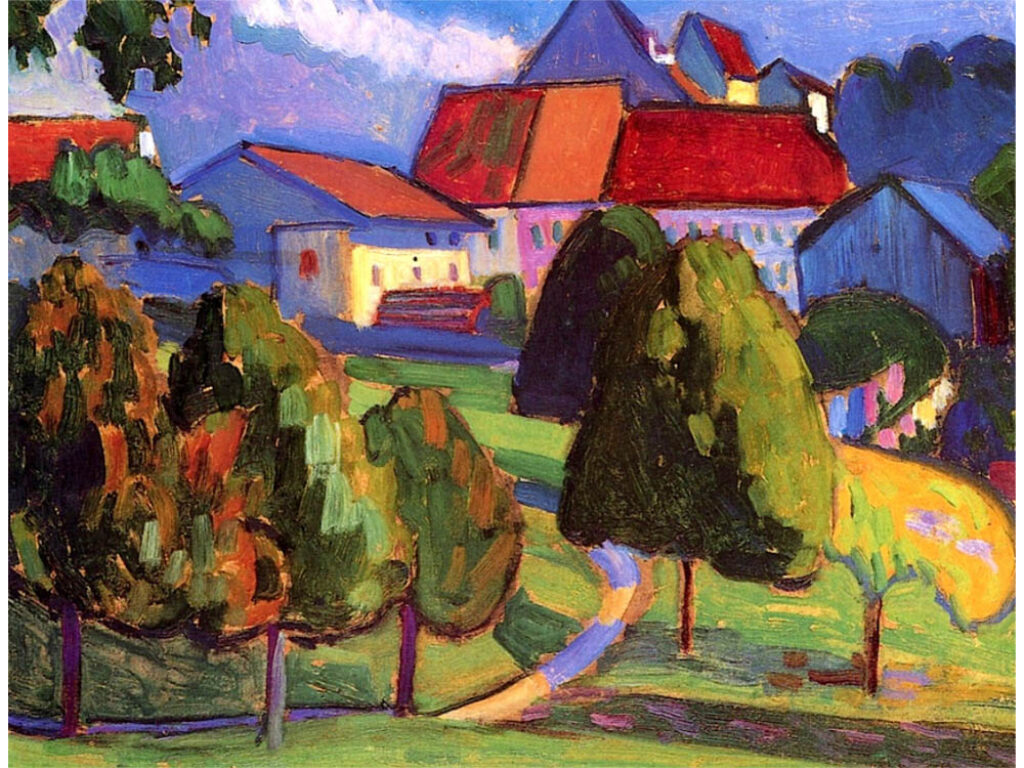 Gabriele Münter: "Murnau" (1908).