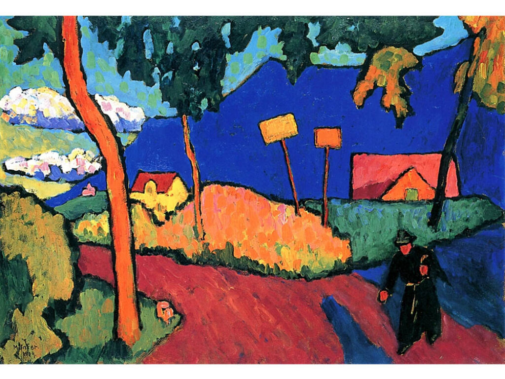 Gabriele Münter: "Noche" (1909).