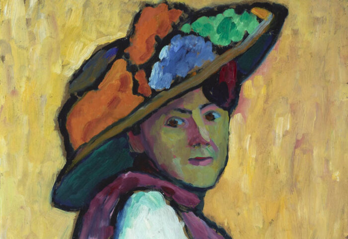 Gabriele Münter: "Retrato de Marianne von Werefkin" (1909), detalle.