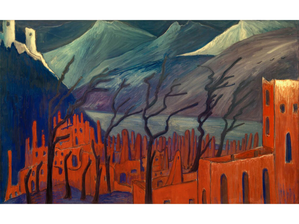 Marianne von Werefkin: "Ciudad roja" (1909).
