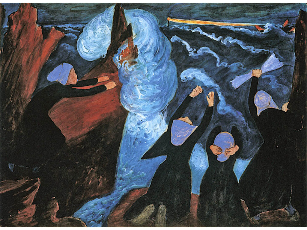 Marianne von Werefkin: "La tormenta" (1907).