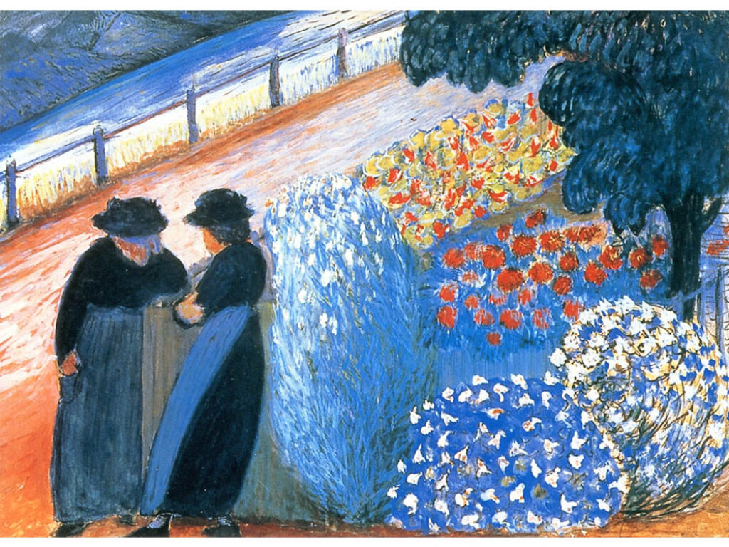 Marianne von Werefkin: "Mujeres en el jardín" (ca. 1939).