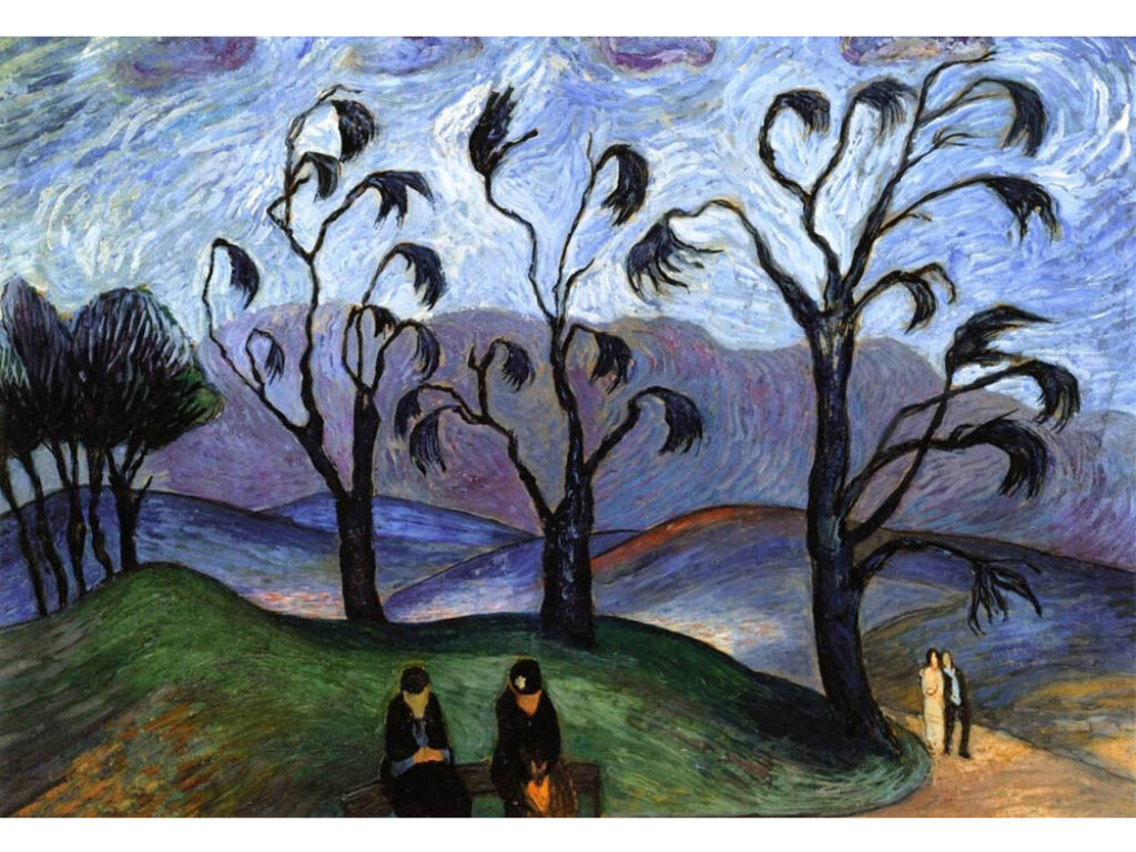 Marianne von Werefkin: "Paisaje fantástico" (1923).
