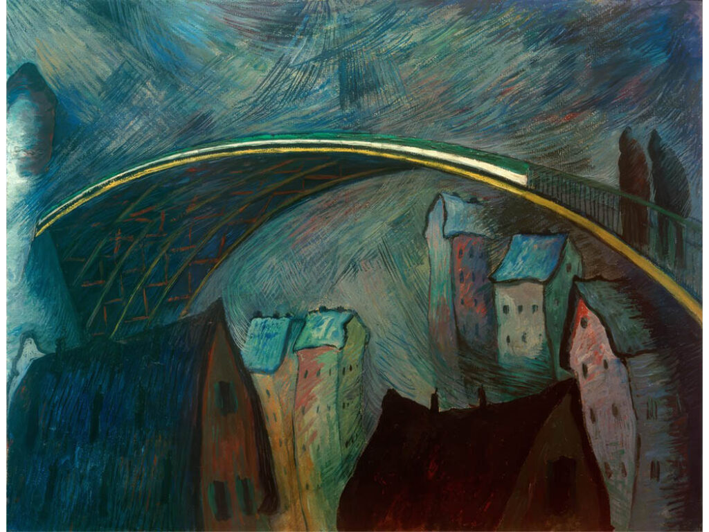 Marianne von Werefkin: "Torbellino de nieve" (1915).