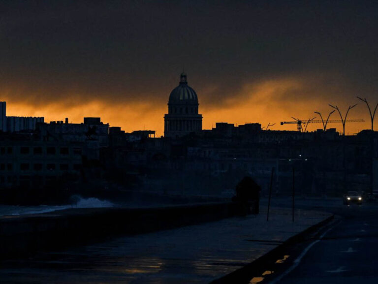 Vista de La Habana en un apagón.