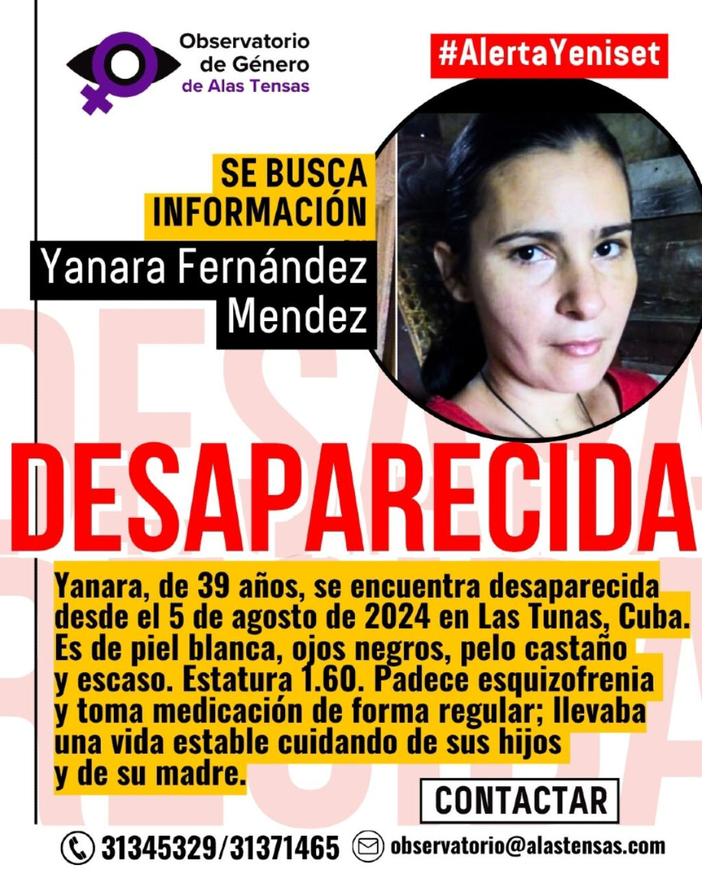 yanara, cubana desaparecida