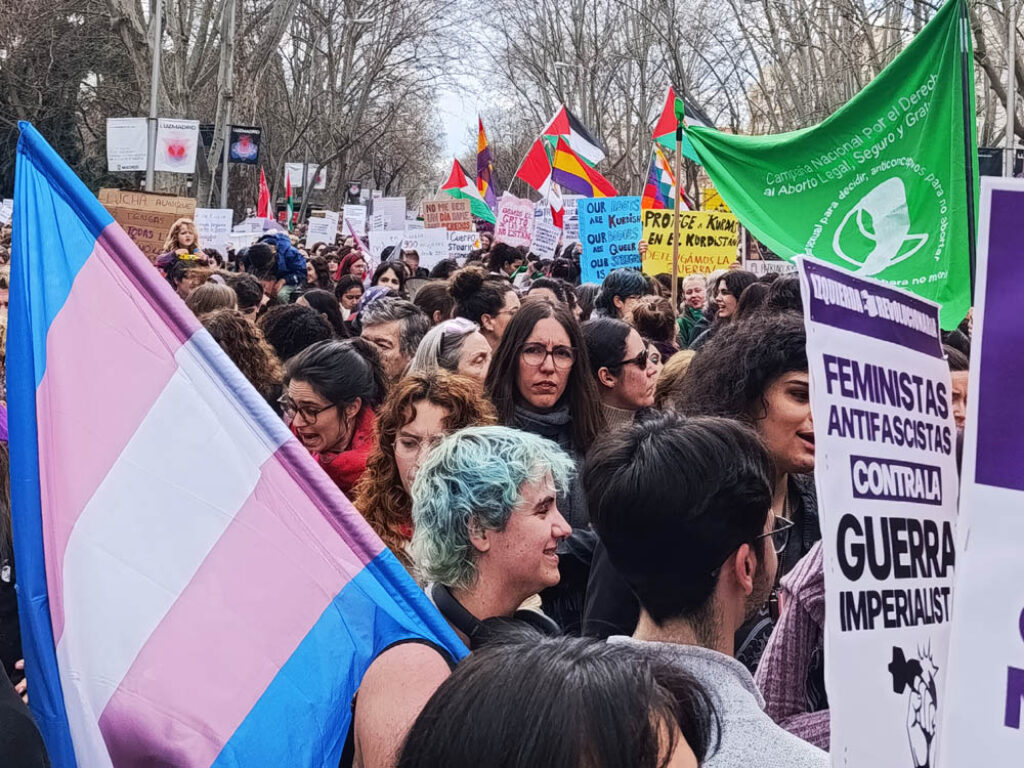 Marcha del 8M en Madrid, 8 de marzo de 2026, Foto: Laura Vargas