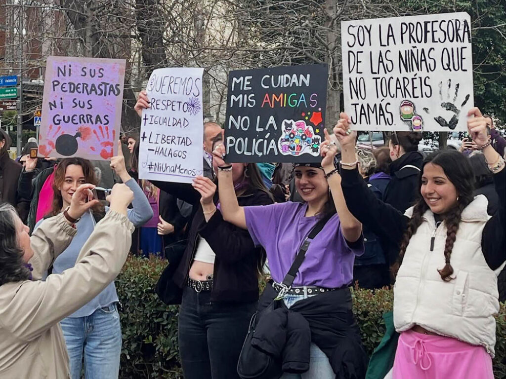 Marcha del 8M en Madrid, 8 de marzo de 2026, Foto: Laura Vargas