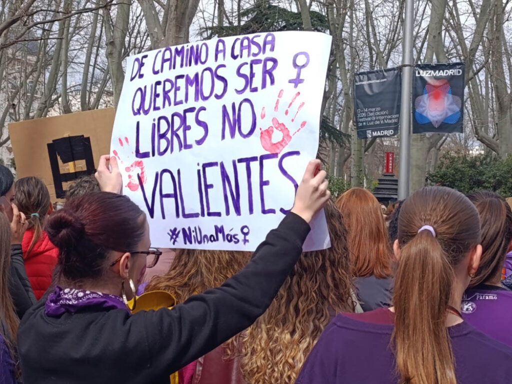 Marcha del 8M en Madrid, 8 de marzo de 2026, Foto: Laura Vargas