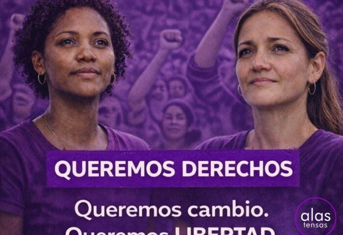 Mujeres cubanas exigiendo derechos