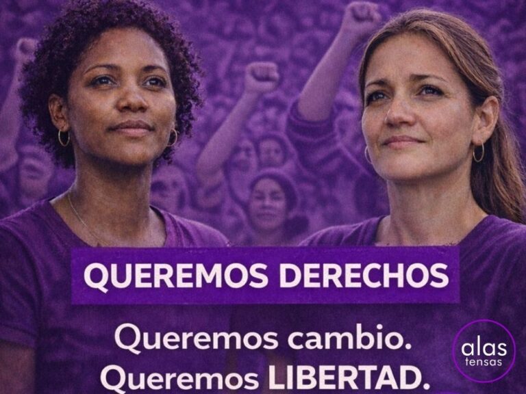 Mujeres cubanas exigiendo derechos