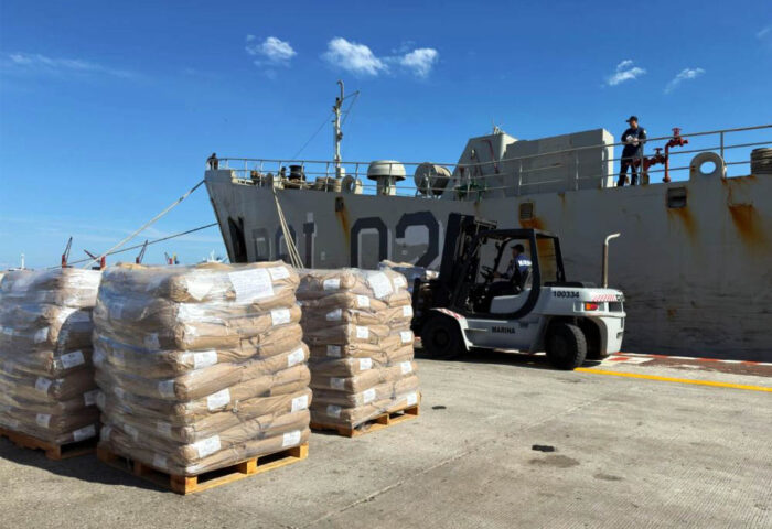 Ayuda humanitaria enviada por México a Cuba.