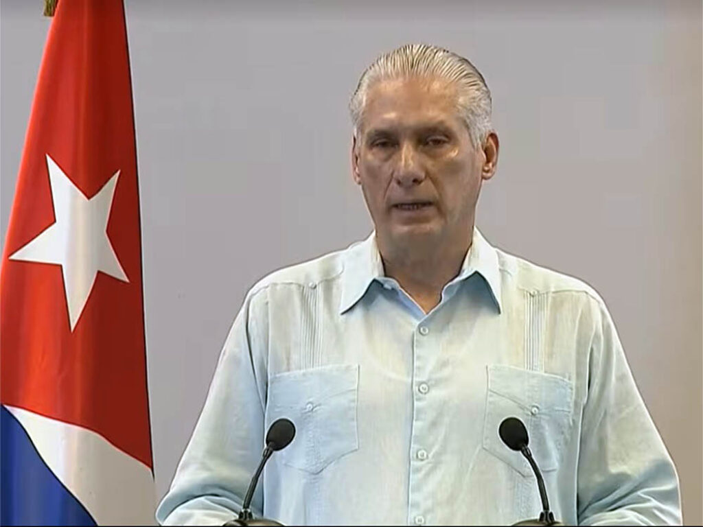 El dictador cubano Miguel Díaz-Canel reconoce que hay conversaciones entre Estados Unidos y Cuba.