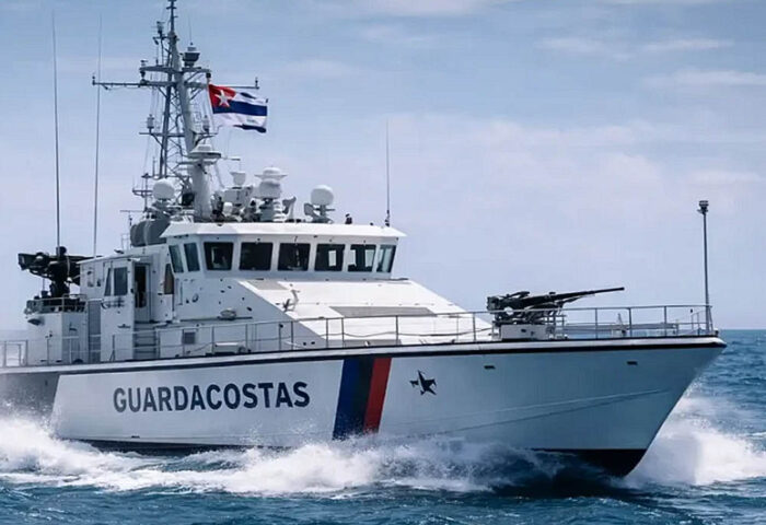 Embarcación de las fuerzas guardacostas cubanas.