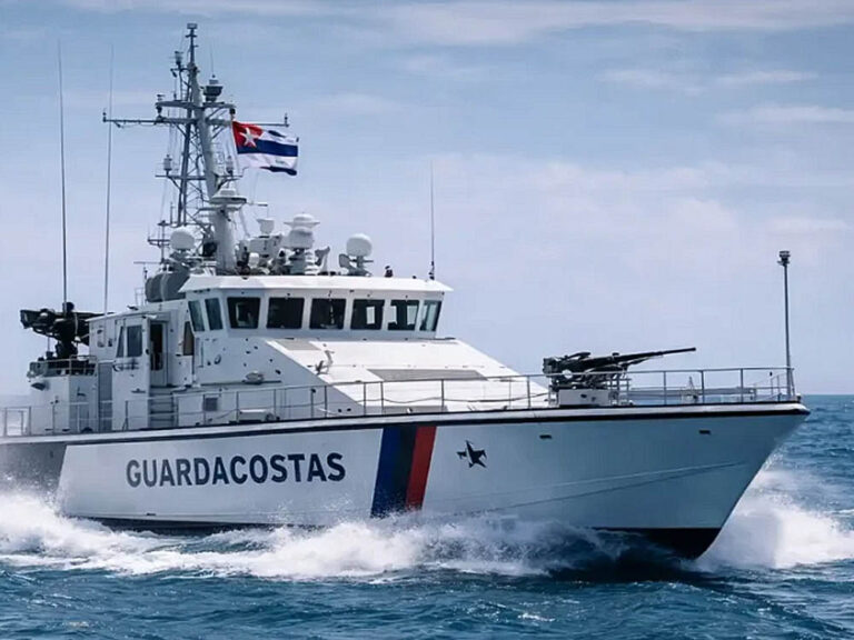 Embarcación de las fuerzas guardacostas cubanas.