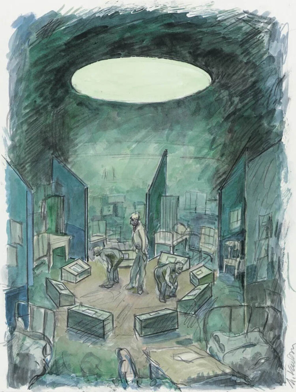 Emilia Kabakov: "NOMA o El Círculo Conceptual de Moscú" (1993).